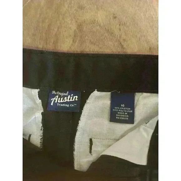 Austin Trading Co. Boys Black Flat Front Dickies Style Chino Pants 10‎ - Picture 4 of 9